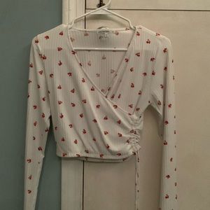 Antistar rouched floral longsleeve